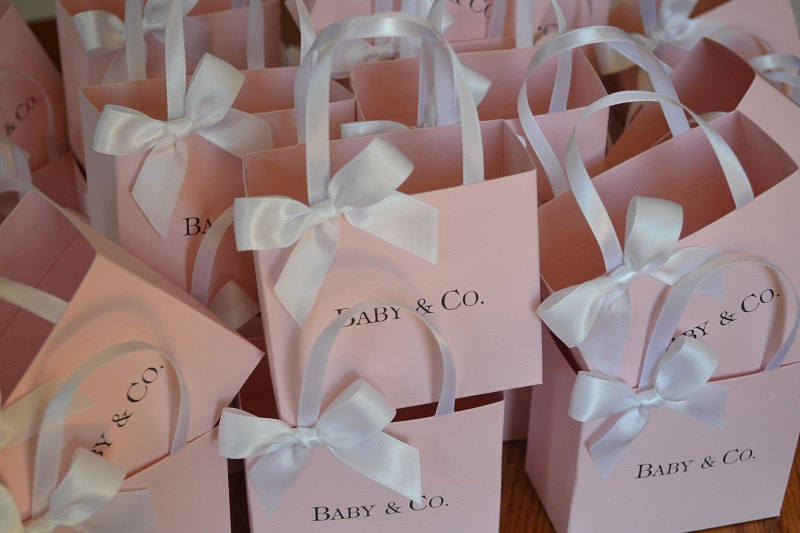 Pink  party favor bags for your baby shower l Bridal Shower l Baptism