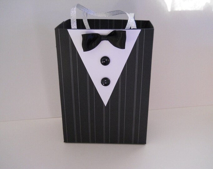 Tuxedo Gift Bag Etsy