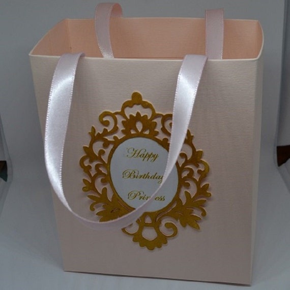 Soft Pink and gold party favor bags Etsy