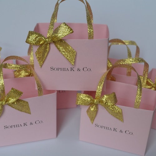 Pink and Gold Party Favor/bag Etsy