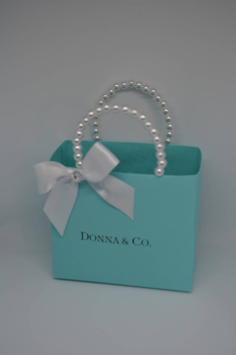 TIFFANY & Co. Packaging 5 x 6 x 3” small blue Paper Gift Shopping Bag-  New.