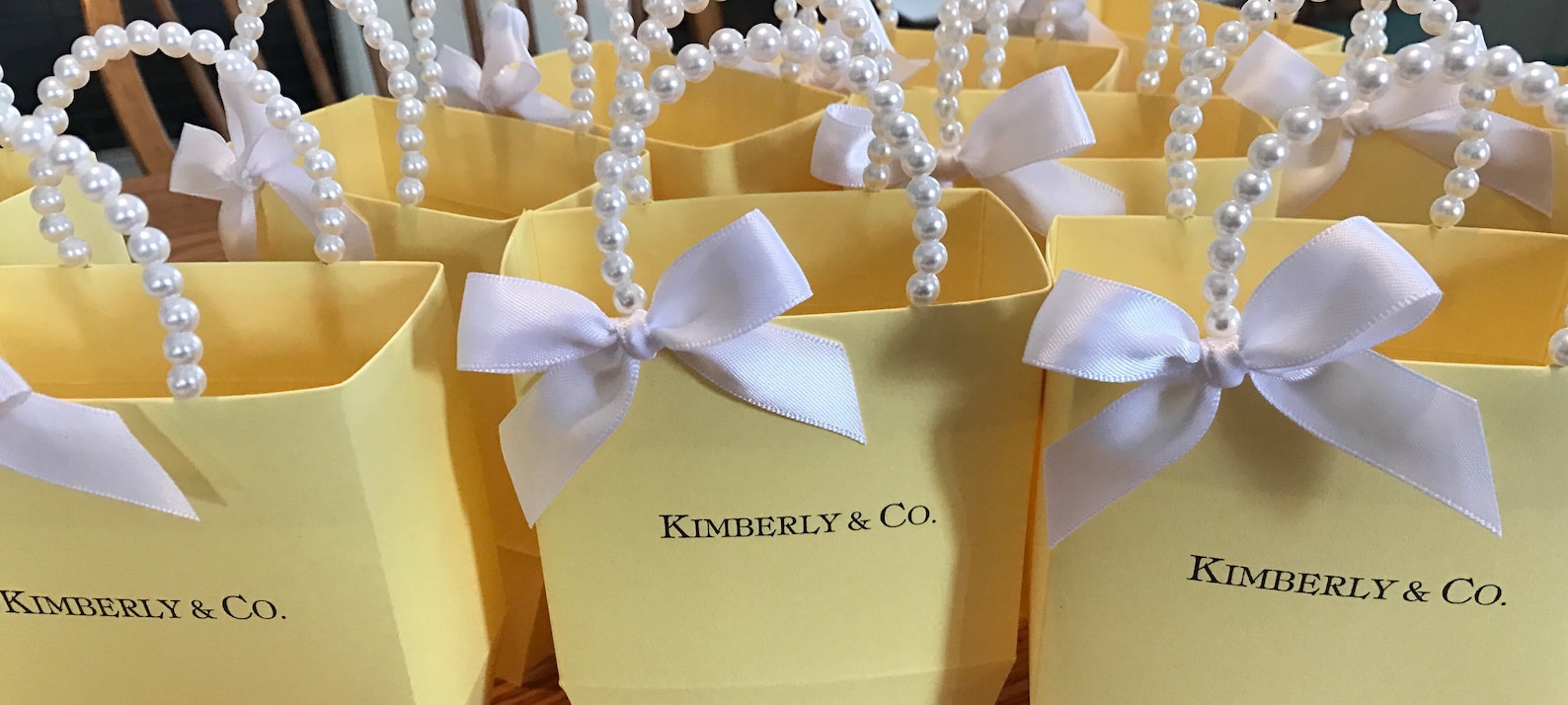 Yellow Party Favor Bags for Your Baby Shower L Bridal Shower L Etsy