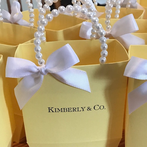Yellow Party Favor Bags for Your Baby Shower L Bridal Shower L Etsy