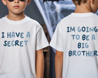 Promoted to Big Brother Shirt: Pregnancy Announcement Gift