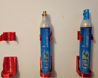 Support Mural Pour Bouteille CO2 Sodastream – Porte-Bouteille 60 L – Montage Horizontal Ou Vertical – Fabriqué En Allemagne