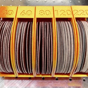 5in Sanding Disk Organizer | Sanding Pad Holder | Sanding disk storage | Garage Organization | Workshop Organization | Sanding Station