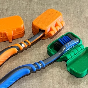 Toothbrush Travel Case | Compact Toothbrush Head Storage for Travel | No Mess Case | Travel Accessories & Storage | Toothbrush Travel Cover