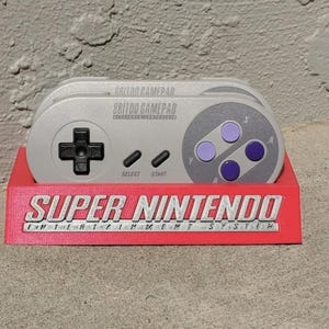 Support pour manette de jeu Nintendo SNES - TOUTES les couleurs | peut contenir 2 contrôleurs | Accessoires pour consoles de divertissement Super Nintendo | Console rétro