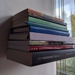 Geheimes verstecktes schwebendes Bücherregal | Unsichtbares Bücher Regal | Verstecktes Bücherregal | Secret Shelf | Versteckte an der Wand befestigte Bücheraufbewahrung
