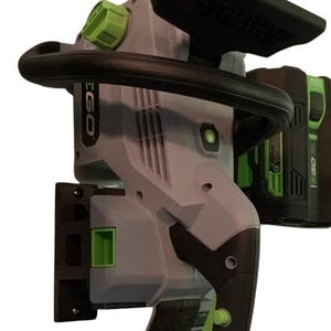 EGO Power Chainsaw Wall Mount Bracket | EGO Chainsaw Secure Holder | EGO Power Tool Wall Mount | Garage & Shed Organization