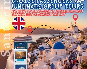 SANTORINI Audioguides for cruise passengers who hate group tours and want to see more without getting lost or missing the ship.