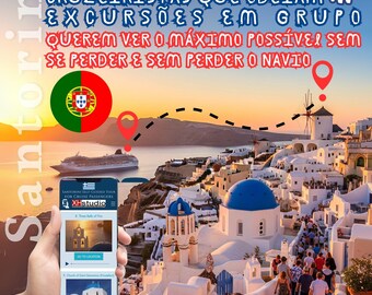 SANTORINI Audioguia para cruzeiristas que evitam tours em grupo e querem explorar muito sem se perder ou perder o navio