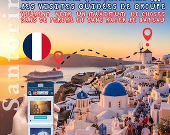 SANTORINI Audioguide pour croisiéristes qui détestent les visites en groupe et veulent voir un maximum sans se perdre ni rater le bateau.