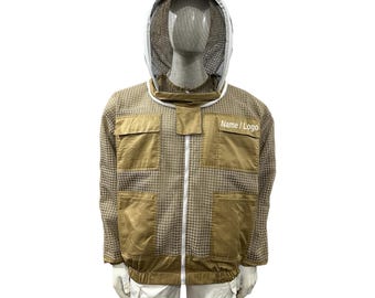 DEM7304 - Giacca da apicoltore premium con cappello - Protezione in rete traspirante personalizzata per adulti