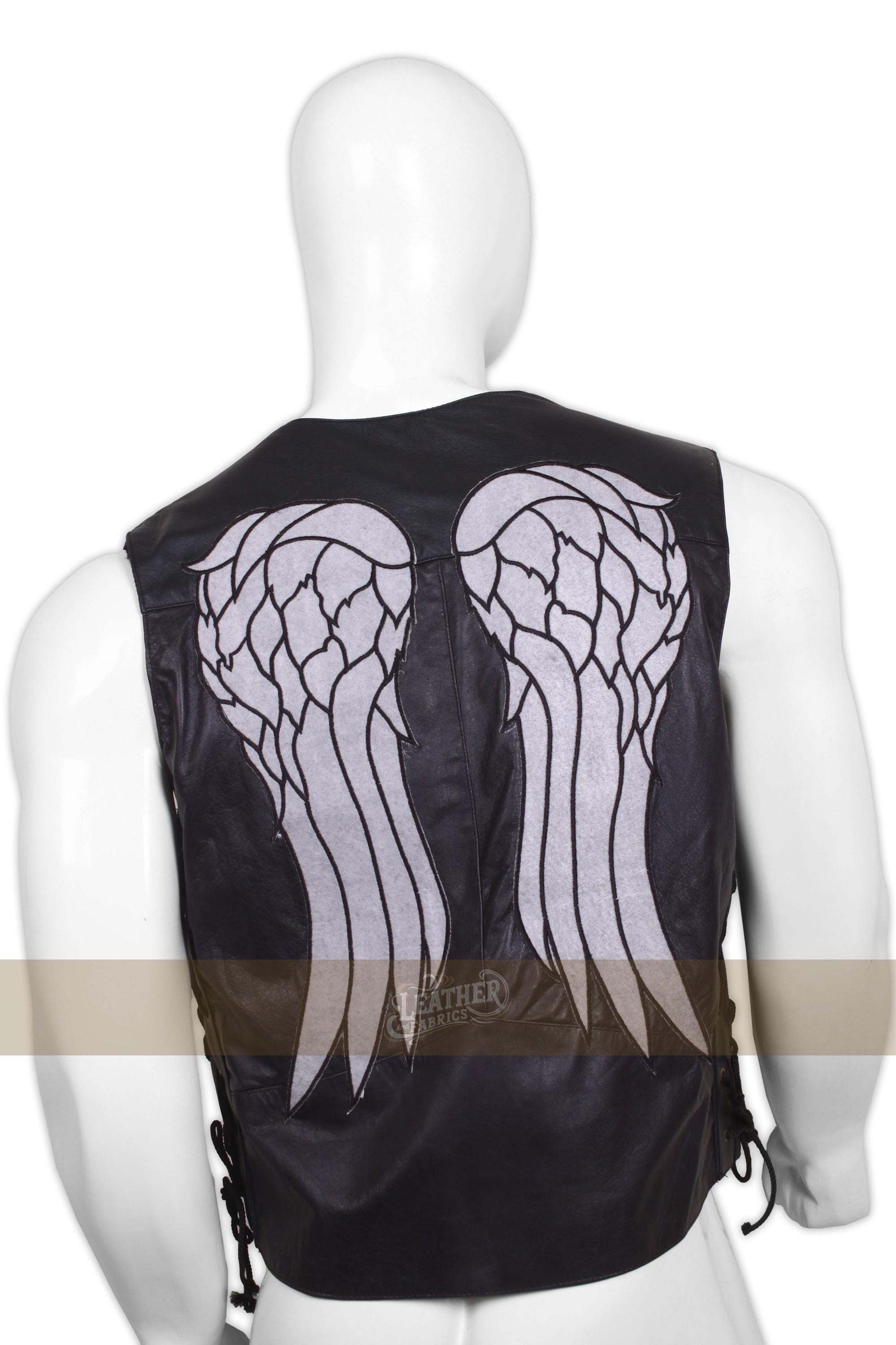 The Walking Dead Inspired Leather Angel Wings Vest - Etsy