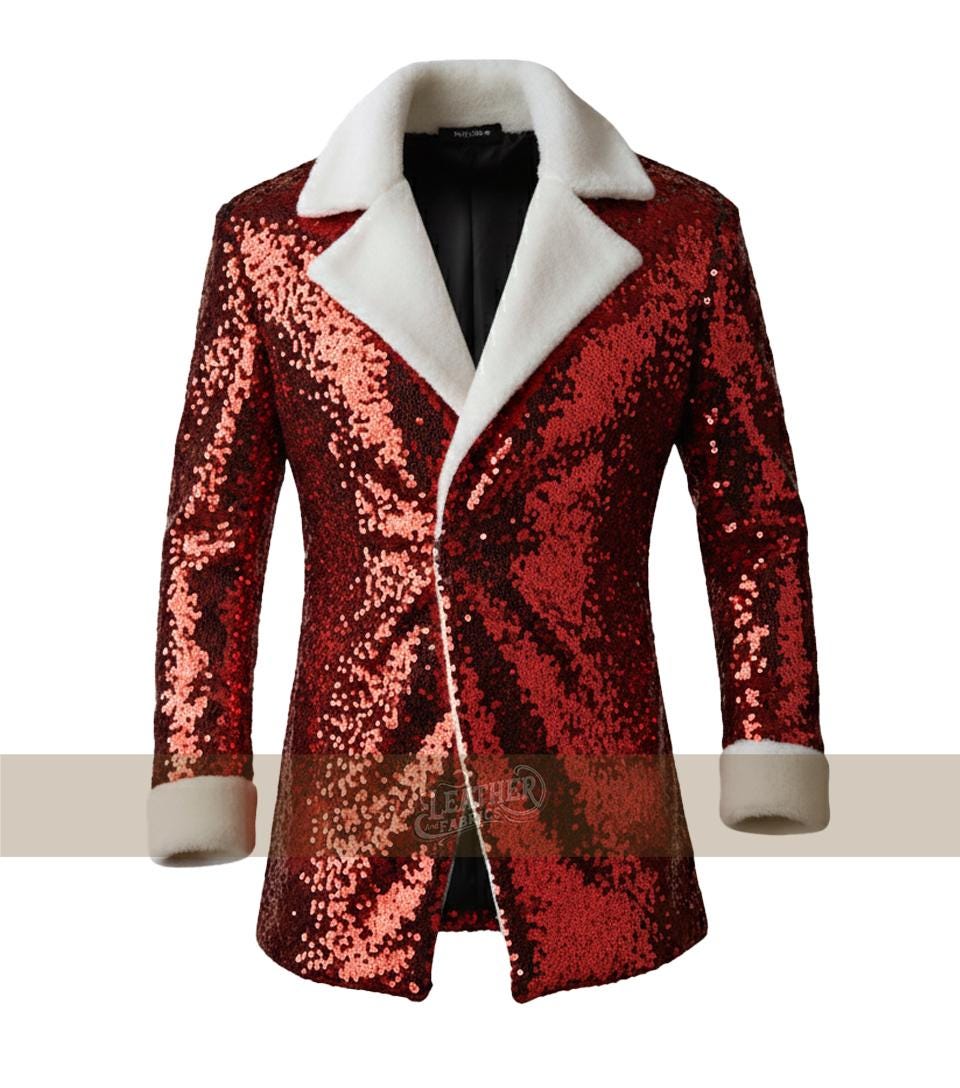 strapless open back dress Prom Tuxedo - Sequin Blazer - Jupiter Red main image 0