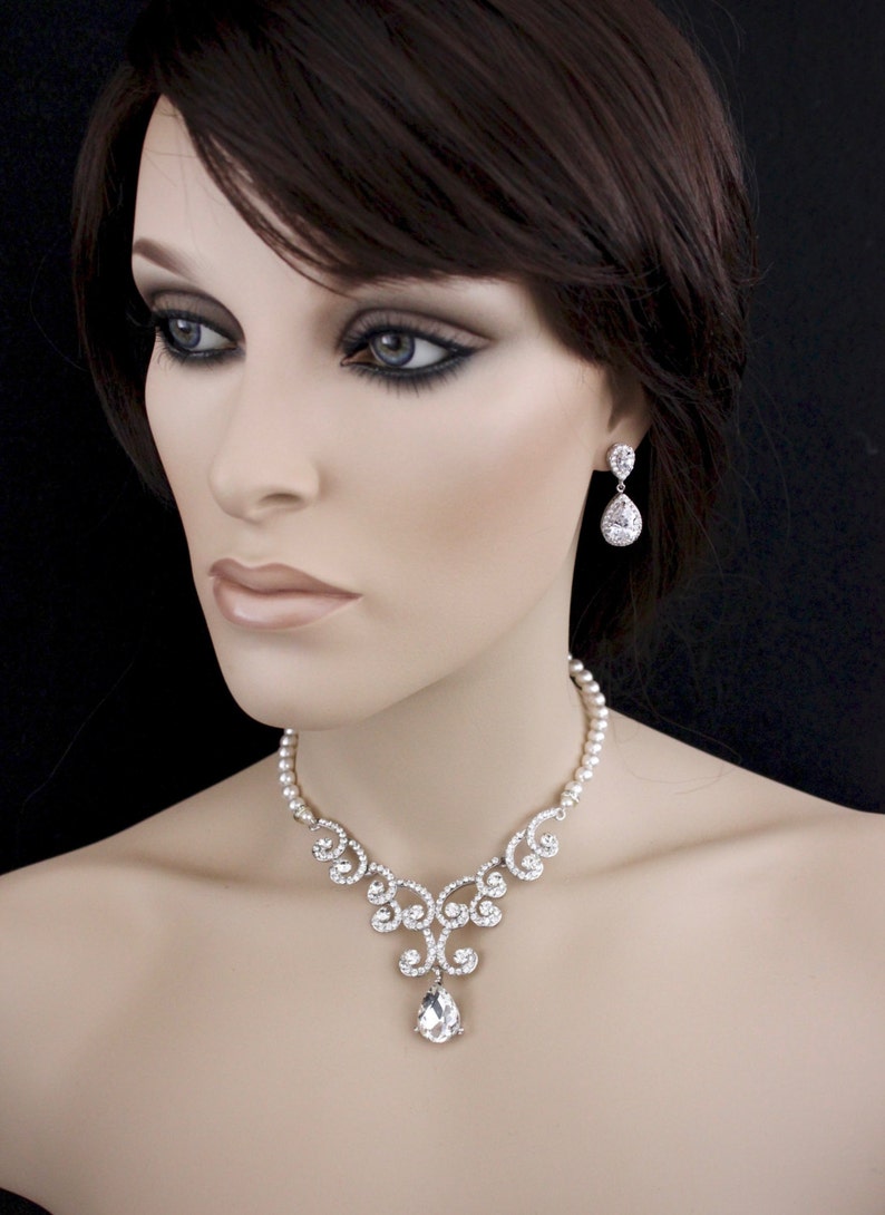 Sapphire Bridal jewelry,jewelry set,bridal earrings,wedding necklace,bridal jewelry set,statement necklace,something blue,sapphire earrings