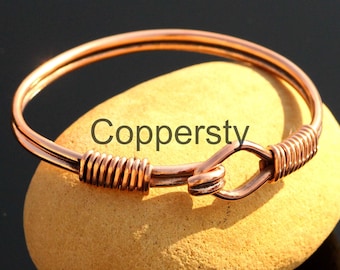 Adjustable Pure Copper Bangle – Unisex Arthritis Bracelet
