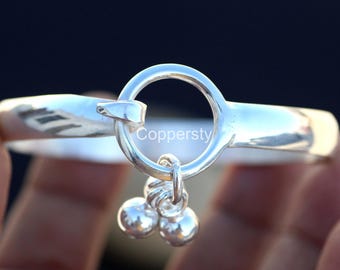 New Year Gift 2026, Handmade 925 Sterling Silver Bangle: Thick West Indian Boho Bracelet