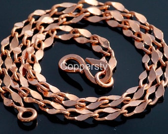 Solid Copper Chain, Copper , Antique Finish, Thick Chunky Jewelry, Necklace, New Year Gift 2026