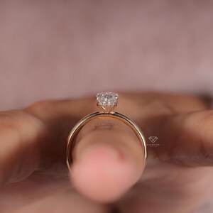 White/Yellow/Rose Gold Ring, Diamond Ring for Her