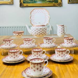 Fleur De Lys Red Spode - Etsy