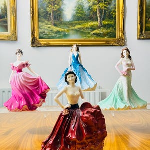 Coalport Ladies of Fashion Figurines - Etsy
