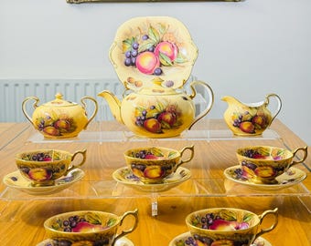 Aynsley 8069 Gold Leaf 5 Piece Place Setting X 4 Bone China