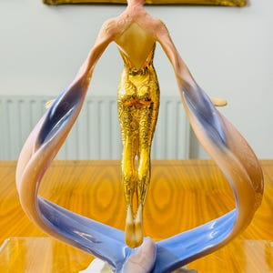 Franklin Mint Art Deco Gold Platinum Porcelain Figurines – Moonlight, Starlight, Daybreak & Sunrise – Sold Individually bild 14