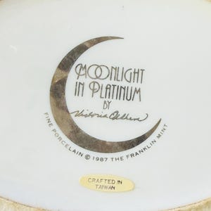Franklin Mint Art Deco Gold Platinum Porcelain Figurines – Moonlight, Starlight, Daybreak & Sunrise – Sold Individually bild 6