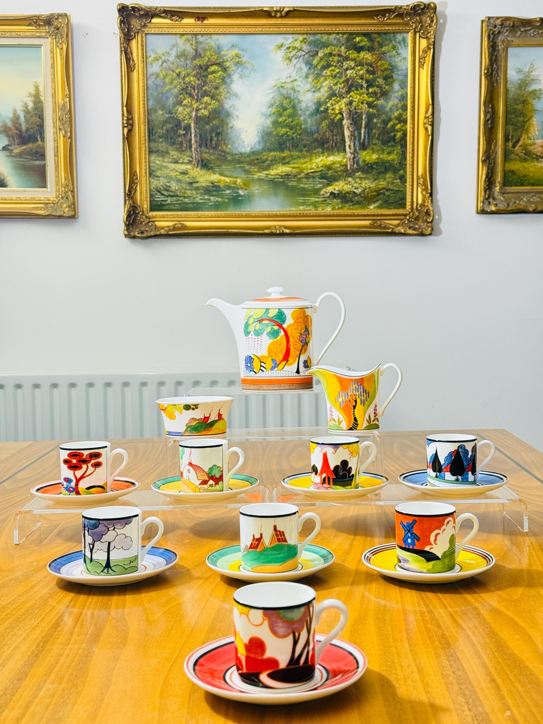 Clarice Cliff Coffee Set - Etsy UK