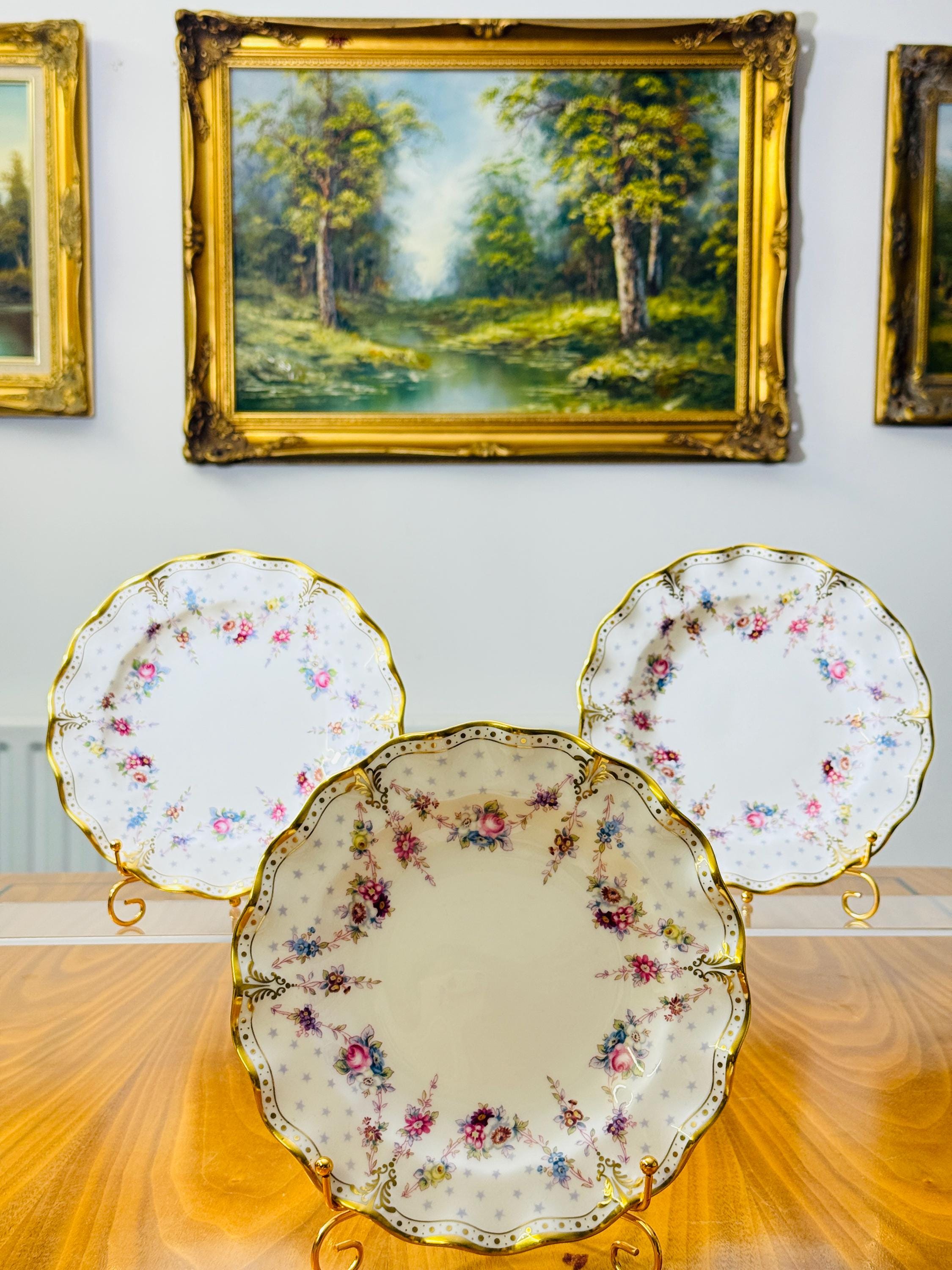 Royal Crown Derby Antoinette Plate - Etsy