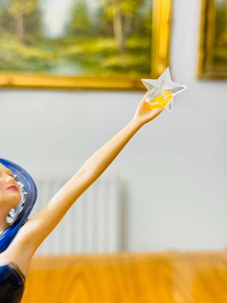 Franklin Mint Art Deco Gold Platinum Porcelain Figurines – Moonlight, Starlight, Daybreak & Sunrise – Sold Individually bild 4