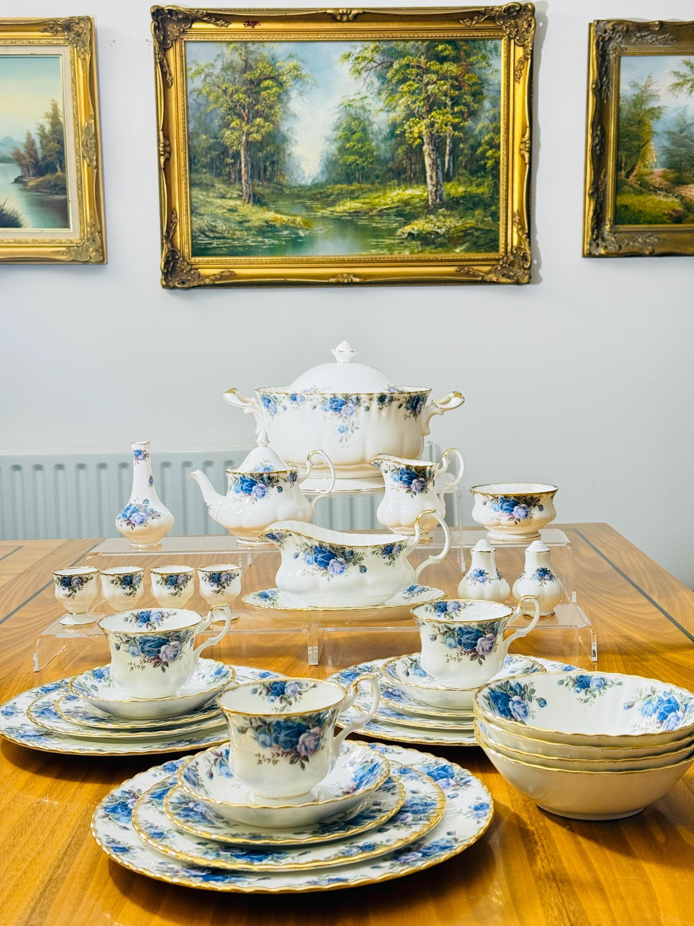 Blue rose dinnerware - Etsy 日本