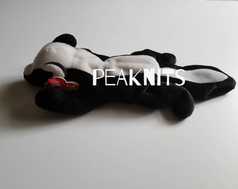 Stinky, Skunk - Ty Beanie Baby, 1995 Vintage, Black and White