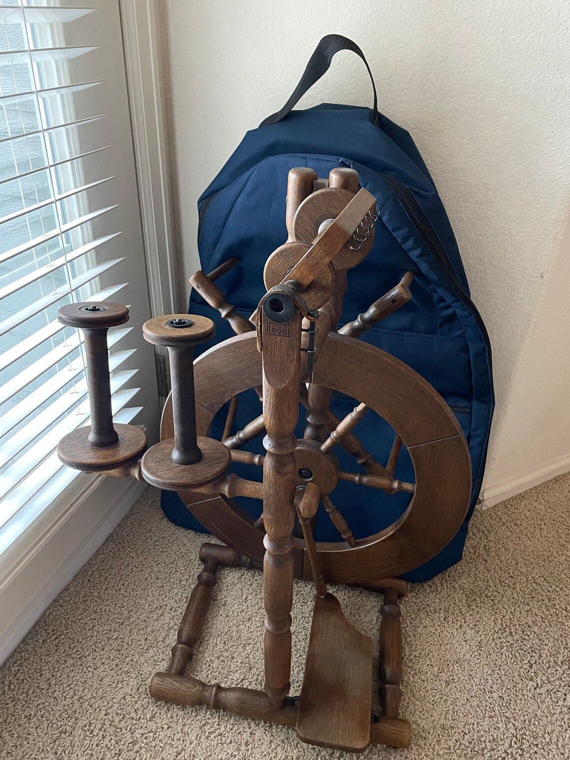 Spinning Wheel Vintage Louet S71 1989 Single Treadle Etsy Canada