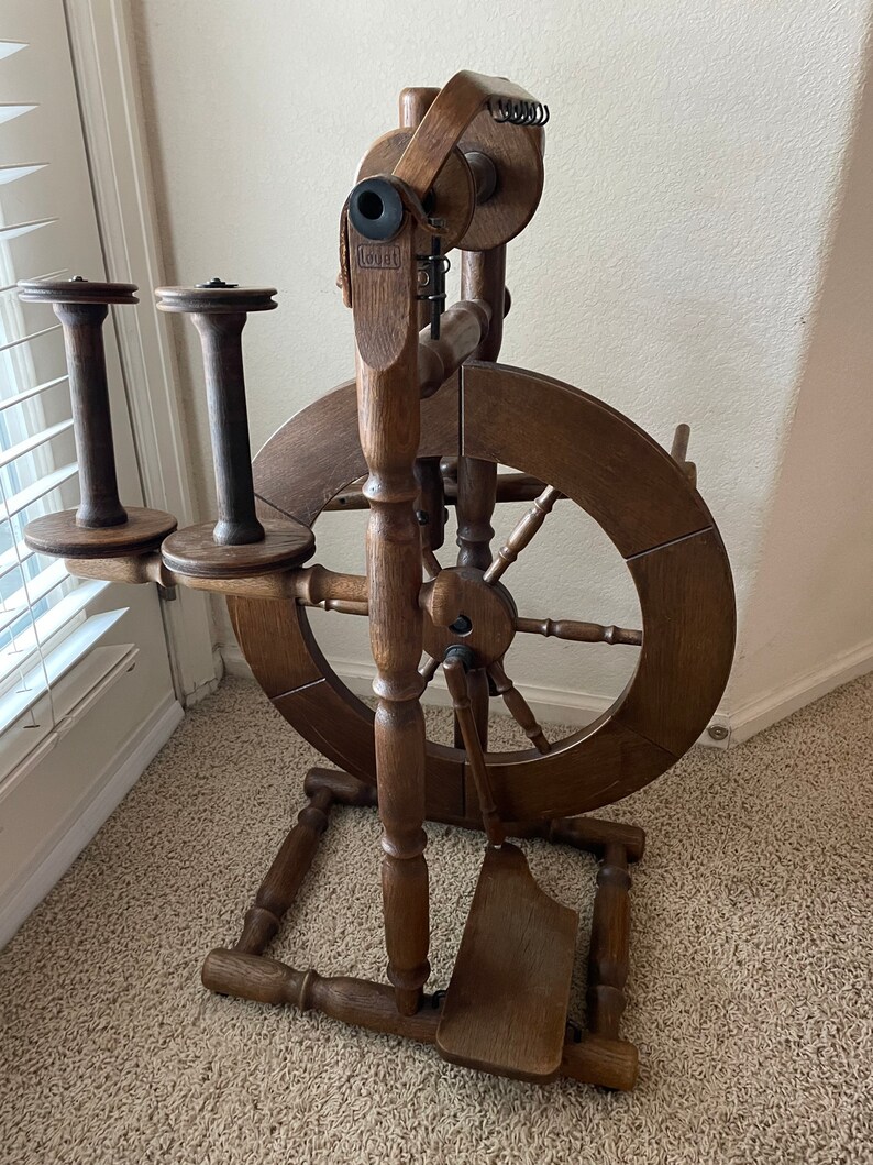 Spinning Wheel Vintage Louet S71 1989 Single Treadle Etsy Canada