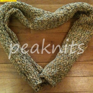 Scarf, Handknit, Yellow, Twisted and Garter Stitch ~ &quot;Amber&quot; ~ Shades of Yellow Multi Strand Cotton and Silk Yarn ~ Lightweight, Warm, OOAK