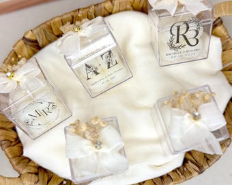 Personalized Boxed Bubble Candles, Best Wedding Favors, Luxury Bridal Shower Gifts, Baby Shower Gift, Favors for Guests, Personalized Design
