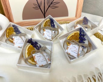 Wedding  Ornaments , Wedding Favors , Wedding Guest Bulk Gifts , Lavender Flower Soap , Orange Slice Soap Favors , Christmas Ornaments Gifts