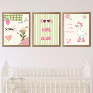 Cute Pretty Girly Nursery Prints Wall Collage