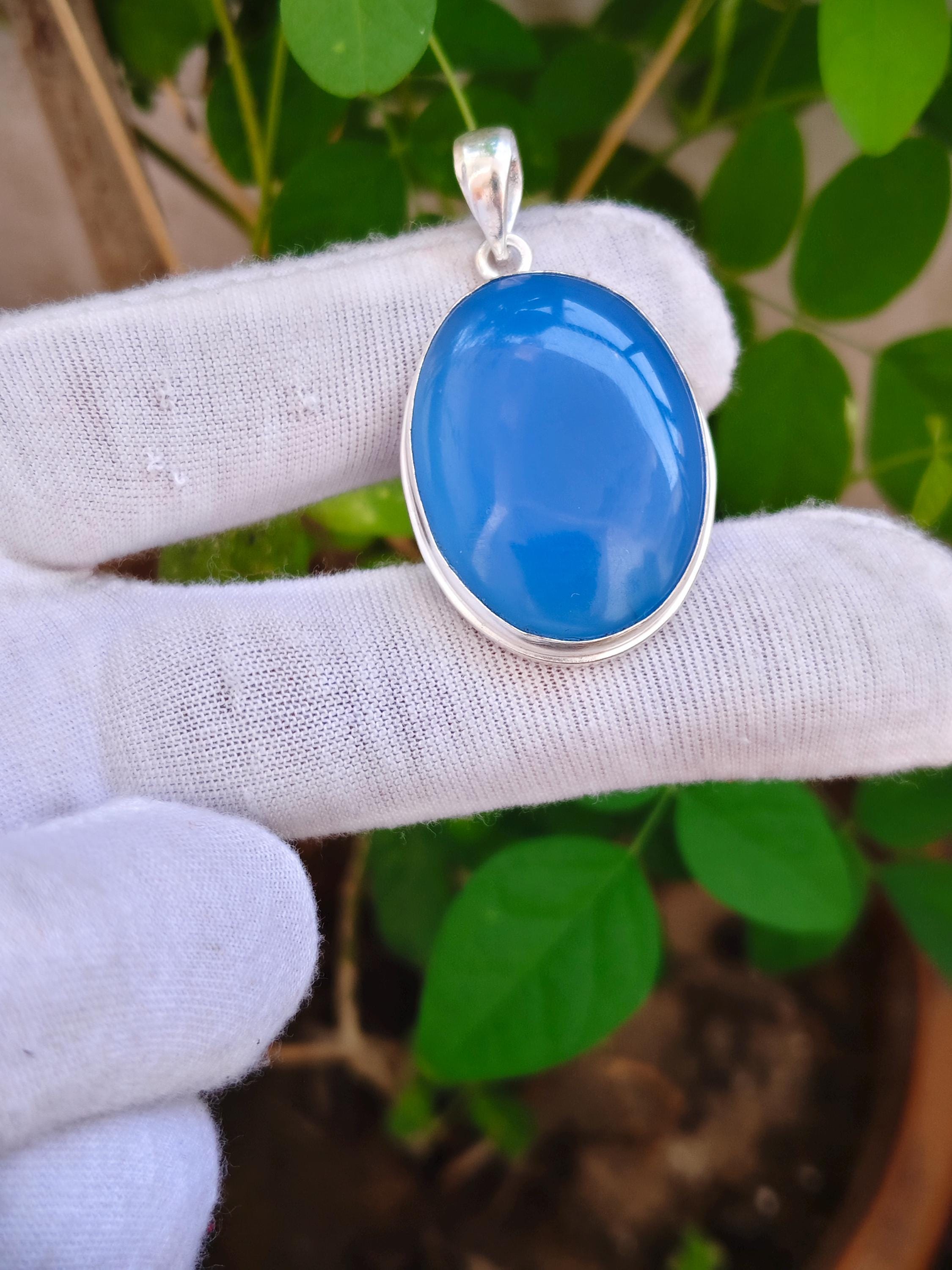Blue chalcedony - Etsy 日本