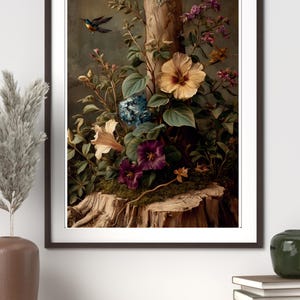 Printable Wild flowers, Botanical & Nature art, Flowers print, wall art- Water color Digital Art Print for Office or Home