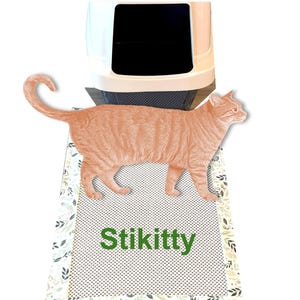 Stikitty Whispering Garden Cat Litter Mat -