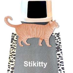 Stikitty - The Stylish Cat Litter Mat - Cheetah Chic