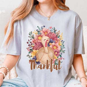 Thankful Thanksgiving Turkey Png Sublimation Design, Thankful Turkey Png, Western Thanksgiving Png, Turkey Png, Instant Download