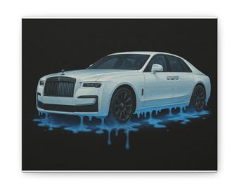 Rolls Royce Drip Leinwand Kunst