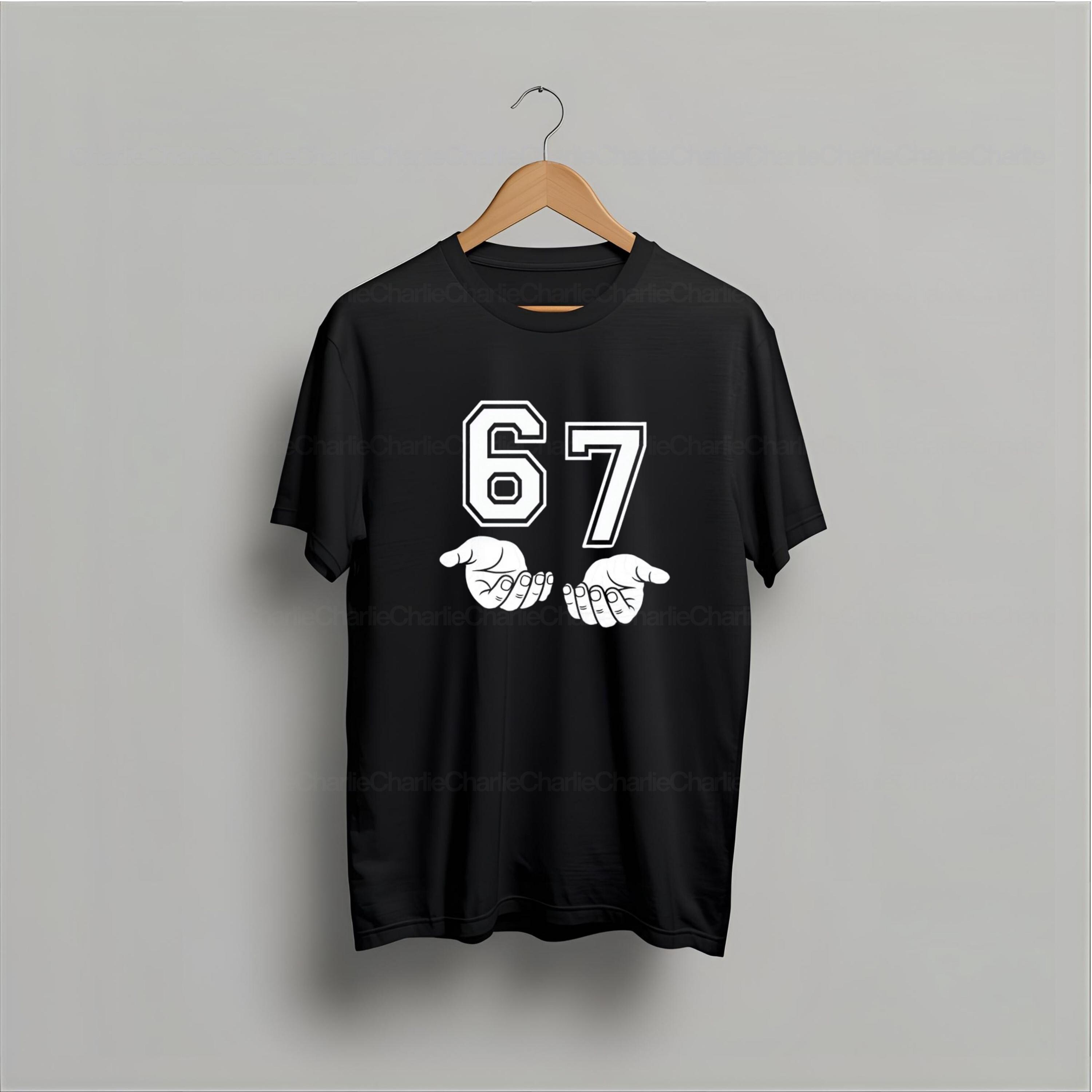 Six Seven 6 7 Hand Sign PNG | Trendy Graphic Design (digital Download ...