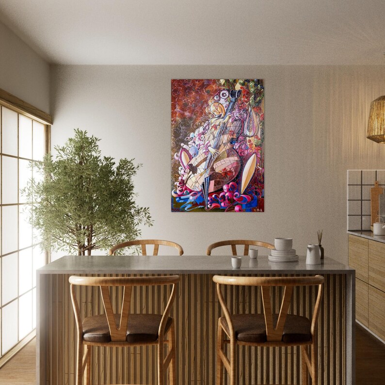 Melody 2 Aluminum Print - Vibrant, Durable Artwork for Modern Decor image 4