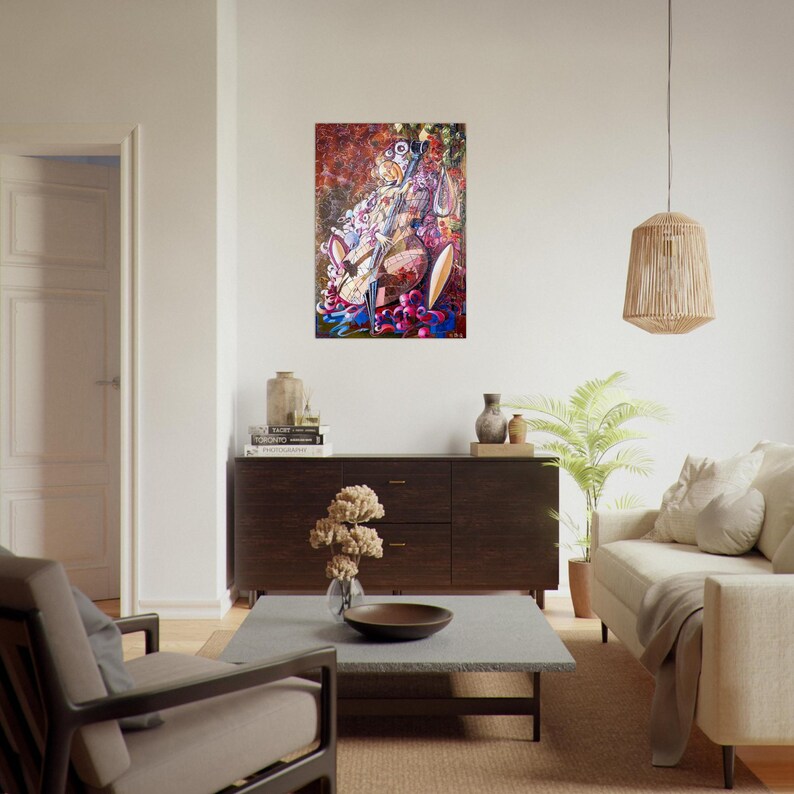 Melody 2 Aluminum Print - Vibrant, Durable Artwork for Modern Decor image 10